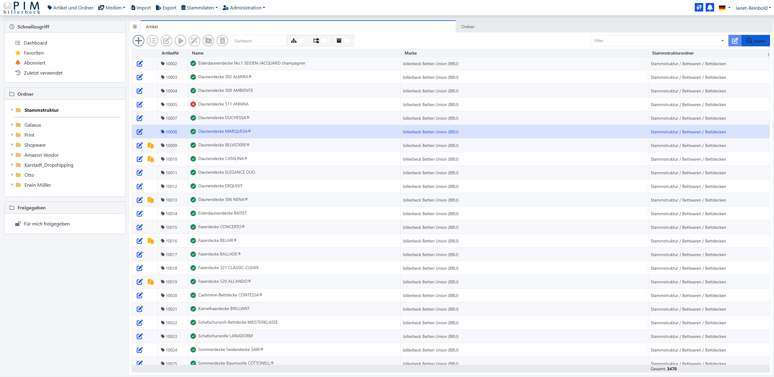 pim screenshot